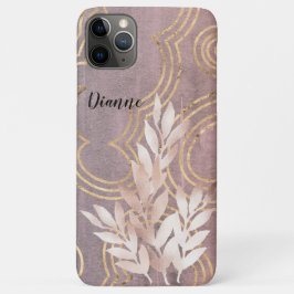 Roos Gold Leaf Spray op gouden wolken past het aan Case-Mate iPhone Case
