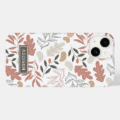 Roos Gold Leaves Persoonlijke Sjabloon Case-Mate iPhone Case (Achterkant (horizontaal))