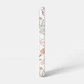 Roos Gold Leaves Persoonlijke Sjabloon Samsung Galaxy Hoesje (Linkerkant)