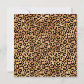 Roos Gold Leopard Folie Gem Ribbon 40th Birthday Kaart (Achterkant)