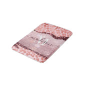 Roos Gold Leopard Print Badmat (Gekanteld)