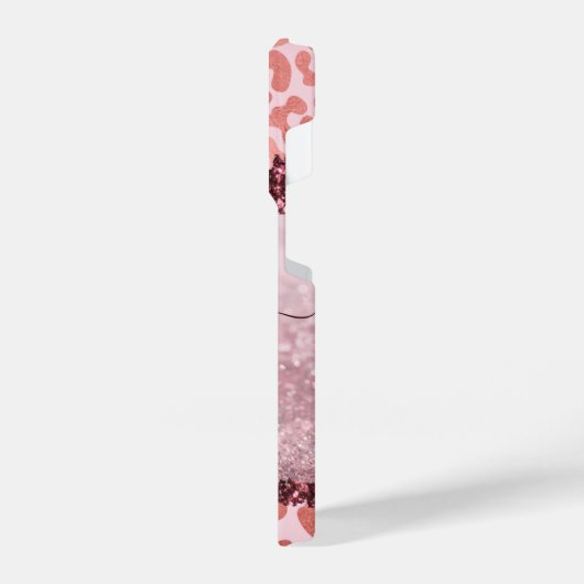 Roos Gold Leopard Print iPhone Hoesje (Linkerkant)