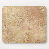 Roos Gold Leopard Print Muismat (Voorkant)