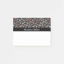 Roos Gold Leopard Print Post-it® Notes