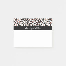 Roos Gold Leopard Print Post-it® Notes