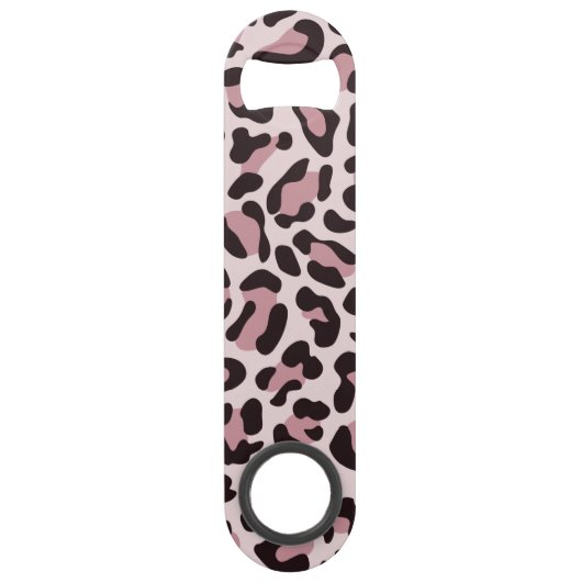 Roos Gold Leopard Print Speed Bottle Open Flessenopener (Achterkant)