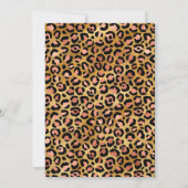 Roos Gold Leopard Schildpad Black 40e verjaardag Kaart (Achterkant)