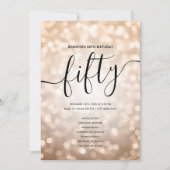 Roos Gold Lights 50e Verjaardag Menu Programma (Voorkant)