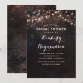 Roos Gold Lights Rustiek Land Vrijgezellenfeest Kaart (Voorkant / Achterkant)