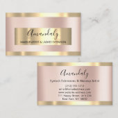 Roos Gold Lijst Event Planner Elegant Visitekaartje (Voorkant / Achterkant)