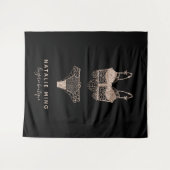 Roos Gold Lingerie Boutique Logo Wandkleed (Voorkant (horizontaal))