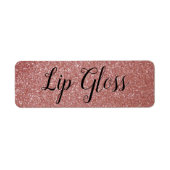 Roos Gold Lipgloss-etiket Etiket (Voorkant)