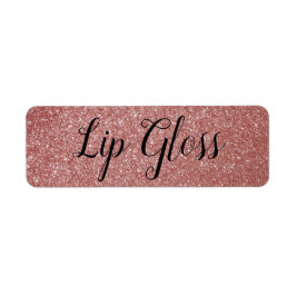 Roos Gold Lipgloss-etiket Etiket
