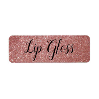 Roos Gold Lipgloss-etiket Etiket