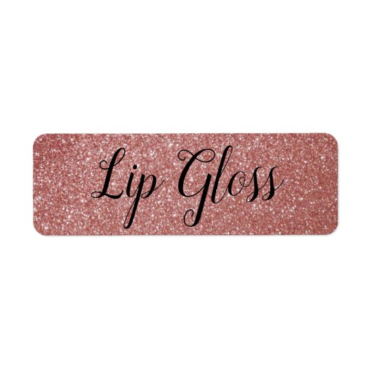 Roos Gold Lipgloss-etiket Etiket (Voorkant)