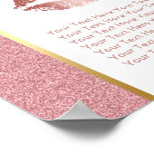 Roos Gold Lips Faux Glitter Vendor Event Poster (Hoek)