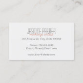 Roos Gold Lipstick Marmer Visitekaartje (Achterkant)