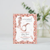Roos Gold Little Mermaid Baby shower Budget (Staand voorkant)
