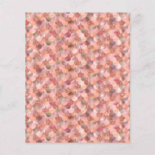 Roos Gold Little Mermaid Baby shower Budget (Achterkant)