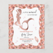 Roos Gold Little Mermaid Baby shower Budget (Voorkant)