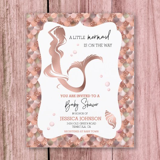 Roos Gold Little Mermaid Baby shower Budget