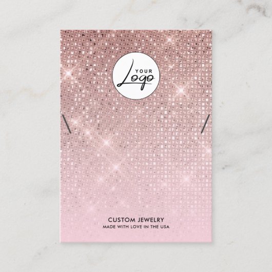 Roos Gold Logo Bracelet-kaart Visitekaartje (Voorkant)