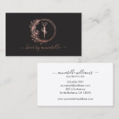 Roos Gold Logo Haarstylist Visitekaartje (Voorkant / Achterkant)