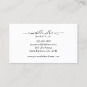 Roos Gold Logo Haarstylist Visitekaartje (Achterkant)