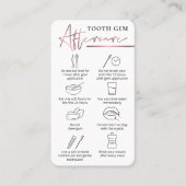 Roos Gold Logo Tandenkristallen Nazorg Tandarts Visitekaartje (Voorkant)