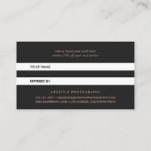 Roos Gold Logo verwijzingskaart Aanbevelingskaartje (Achterkant)