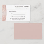 Roos Gold Lotus Floral Salon Spa Benoeming Afsprakenkaartje (Voorkant / Achterkant)