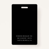 Roos Gold Lotus - Foto en naam Badge (Achterkant)