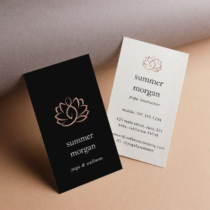 Roos Gold Lotus Logo   Massage Yoga Wellness Visitekaartje