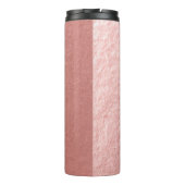 Roos Gold Lotus Yoga Meditation Instructor Quottes Thermosbeker (Achterkant)