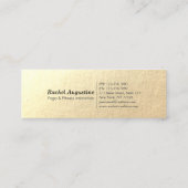 Roos Gold Lotus Yoga Meditation Reiki Instructeur Mini Visitekaartje (Achterkant)