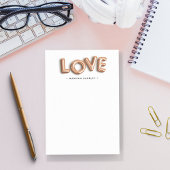 Roos Gold LOVE | Gepersonaliseerd Post-it® Notes