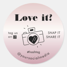 Roos Gold Love Snap Label Share Social Media Camer