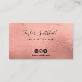 Roos Gold Loyalty Kaart Visitekaartje (Achterkant)