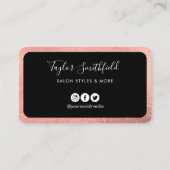 Roos Gold Loyalty Kaart Visitekaartje (Achterkant)