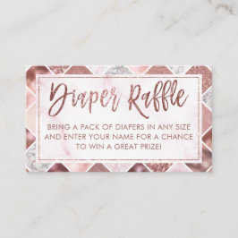 Roos Gold Luier Raffle Ticket Informatiekaartje