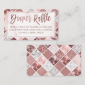 Roos Gold Luier Raffle Ticket Informatiekaartje (Voorkant / Achterkant)