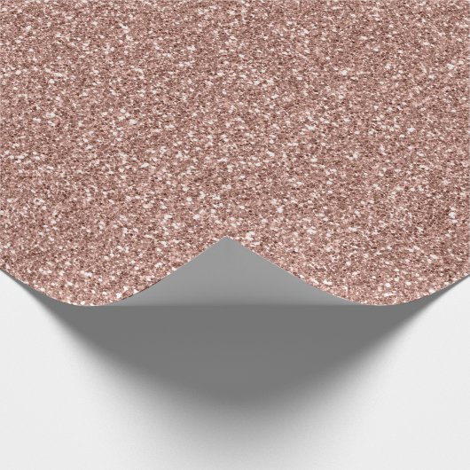 Roos Gold Luxe glitter   Cadeaupapier (Hoek)