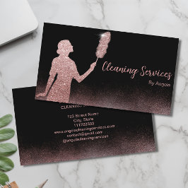 Roos Gold Maid Cleaning Services Mousserend Glitte Visitekaartje