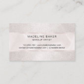 Roos Gold Make-up Artist Eyelash Extension Visitekaartje (Achterkant)