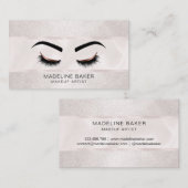 Roos Gold Make-up Artist Eyelash Extension Visitekaartje (Voorkant / Achterkant)