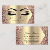 Roos Gold Makeup Artist Eyelash Blog Influencer Visitekaartje (Voorkant / Achterkant)