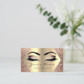 Roos Gold Makeup Artist Eyelash Blog Influencer Visitekaartje (Staand voorkant)