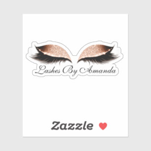 Roos Gold Makeup Artist Lashes Extension Sticker