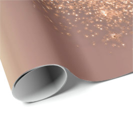 Roos Gold Makeup Confetti Glitter Beauty Copper Cadeaupapier