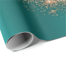 Roos Gold Makeup Confetti Glitter Blauwgroen Coppe Cadeaupapier